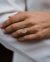 3 Ct Oval Cut Moissanite Engagement Ring