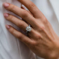 5.35 Ct Cushion Cut Moissanite Ring