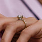 2.50 Ct Oval Cut Moissanite Ring