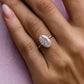 2.50 Ct Oval Cut Moissanite Ring