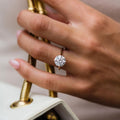 3.50 Ct Round Brilliant Cut Moissanite Engagement Ring