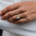 3.50 Ct Elongated Pear Cut Moissanite Ring