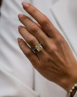 4.70 Ct Canary Yellow Radiant Cut Moissanite Ring