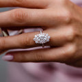 3.50 Ct Oval Cut Moissanite Engagement Ring