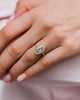 Old Mine 4 Ct Moval Cut Moissanite Ring