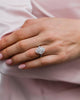 3 Ct Elongated Pear Cut Moissanite Ring