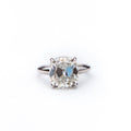 Old Mine 5.90 Ct Cushion Cut Moissanite Ring