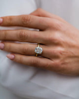 4.55 Ct Cushion Cut Moissanite Engagement Ring