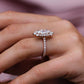 3.50 Ct Oval Cut Moissanite Engagement Ring