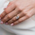 4Ct Marquise Cut Moissanite Engagement Ring