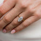 4Ct Marquise Cut Moissanite Engagement Ring