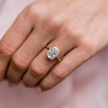 4.55 Ct Cushion Cut Moissanite Engagement Ring