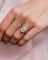 4.55 Ct Cushion Cut Moissanite Engagement Ring