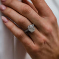 5.35 Ct Cushion Cut Moissanite Ring