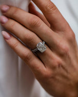 5.35 Ct Cushion Cut Moissanite Ring