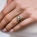Old Mine 5.70 Ct Cushion Cut Moissanite Ring
