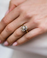 Old Mine 5.70 Ct Cushion Cut Moissanite Ring