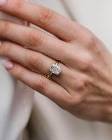 3 Ct Cushion Cut Moissanite Engagement Ring