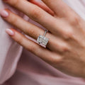 8 Ct Radiant Cut Moissanite Engagement Ring