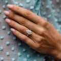 5 Ct Elongated Pear Cut Moissanite Ring