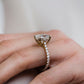 5.35 Ct Cushion Cut Moissanite Ring