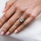 5.35 Ct Cushion Cut Moissanite Ring