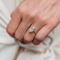 3 Ct Oval Cut Moissanite Ring