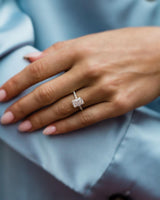 2.50 Ct Radiant Cut Moissanite Ring