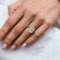 7.20 Ct Cushion Cut Moissanite Engagement Ring