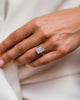 4.60 Ct Radiant Cut Moissanite Engagement Ring