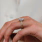 4.60 Ct Radiant Cut Moissanite Engagement Ring