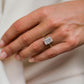 4.60 Ct Radiant Cut Moissanite Engagement Ring