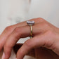 4.60 Ct Radiant Cut Moissanite Engagement Ring