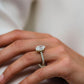4.70 Ct Oval Cut Moissanite Engagement Ring