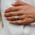 4.70 Ct Oval Cut Moissanite Engagement Ring