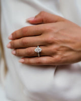 4.70 Ct Oval Cut Moissanite Engagement Ring