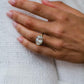 8 Ct Step Cut Oval Moissanite Ring