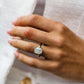 5 Ct Cushion Cut Moissanite Engagement Ring
