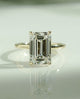 4.71 Ct Emerald Cut Moissanite Engagement Ring