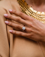 4.55 Ct Cushion Cut Moissanite Engagement Ring