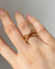 Entwined 4 Gold Bands 14K Yellow Gold Plain Gold Wedding Band