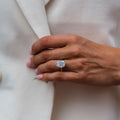 5 Ct Cushion Cut Moissanite Engagement Ring