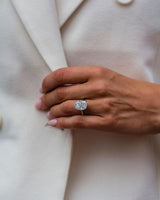5 Ct Cushion Cut Moissanite Engagement Ring