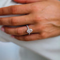 3.50 Ct Oval Cut Moissanite Engagement Ring