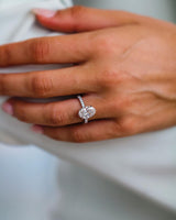 3.50 Ct Oval Cut Moissanite Engagement Ring