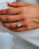 3.50 Ct Oval Cut Moissanite Engagement Ring