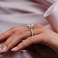 8 Ct Radiant Cut Moissanite Engagement Ring