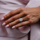 8 Ct Radiant Cut Moissanite Engagement Ring