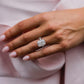 8 Ct Radiant Cut Moissanite Engagement Ring