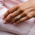 6 Ct Oval Cut Moissanite Engagement Ring